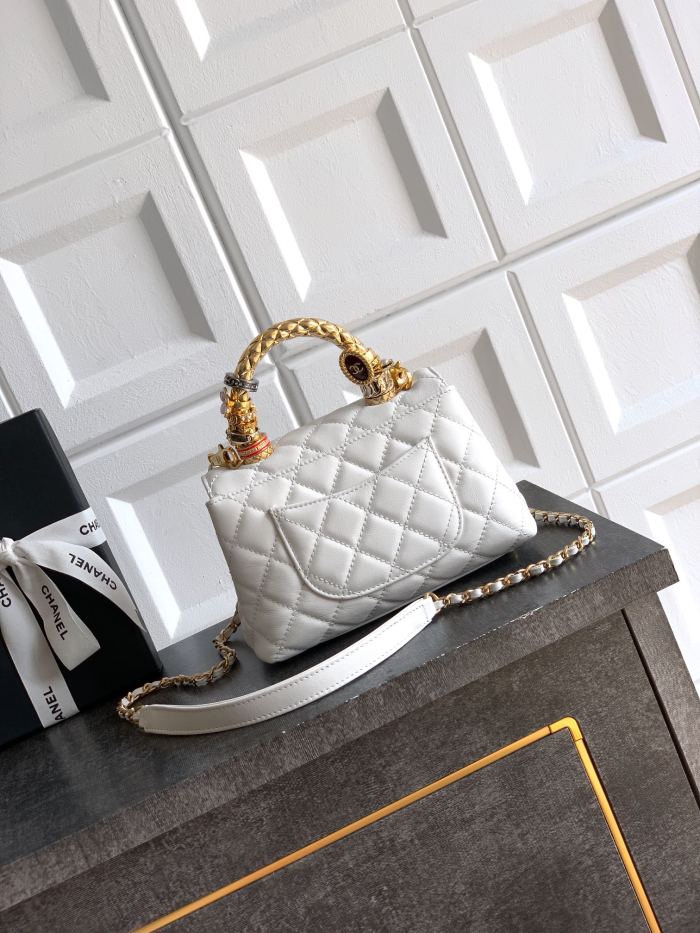 Mini Flap Bag with Top Handle “13x19x6cm”-087 =