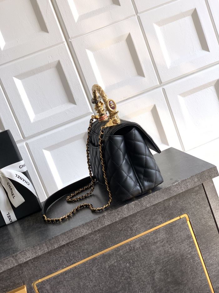 Medium Flap Bag with Top Handle “15x23x7cm”-028 =