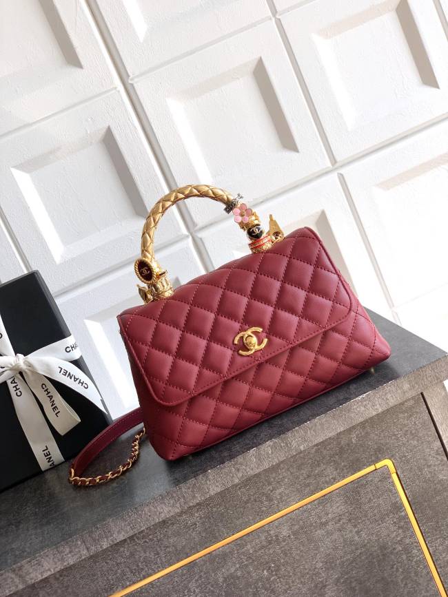 Medium Flap Bag with Top Handle “15x23x7cm”-028 =