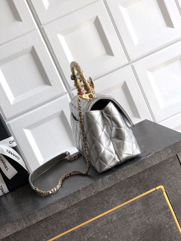Medium Flap Bag with Top Handle “15x23x7cm”-028 =