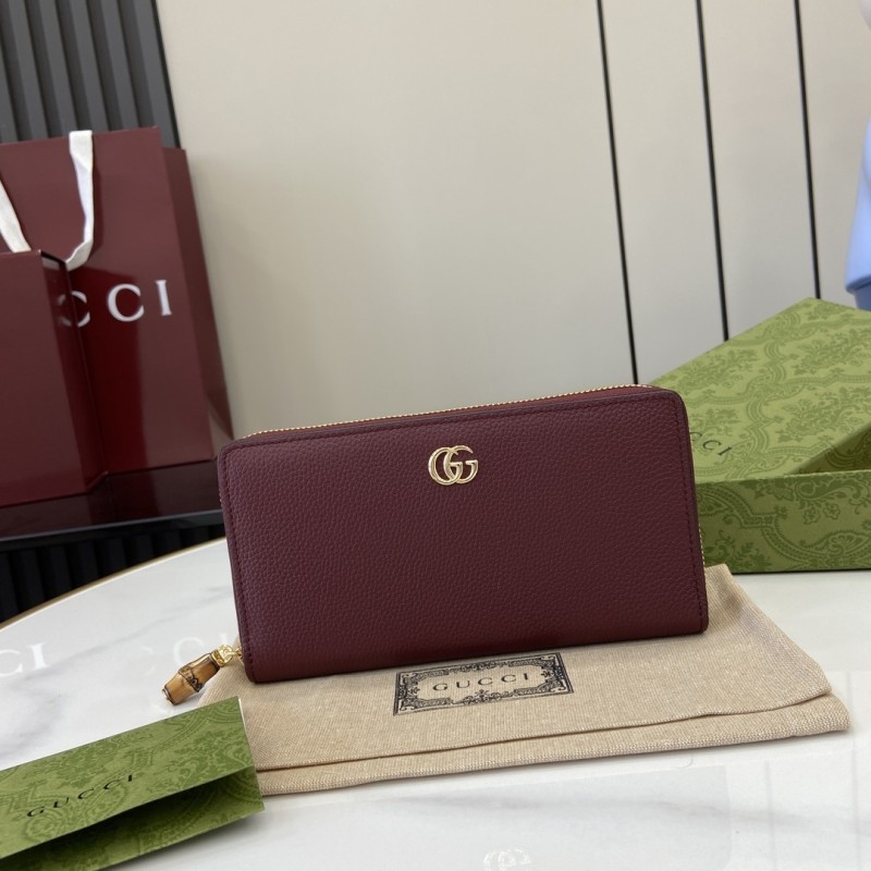 GG Marmont Zip Around Wallet “19*10.5*2CM” 062
