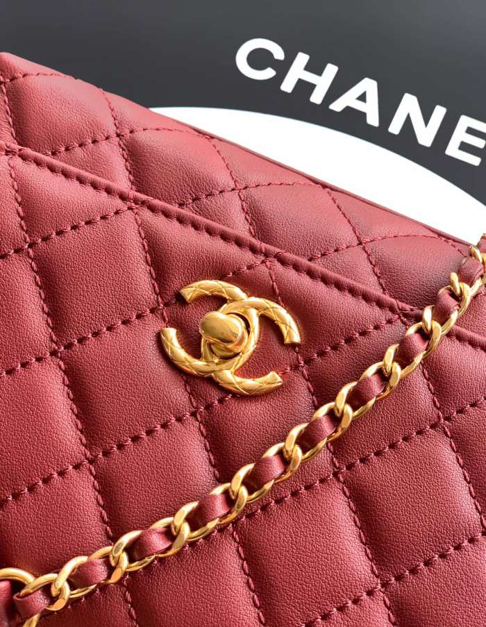 Mini Flap Bag with Top Handle “13x19x6cm”-087 =