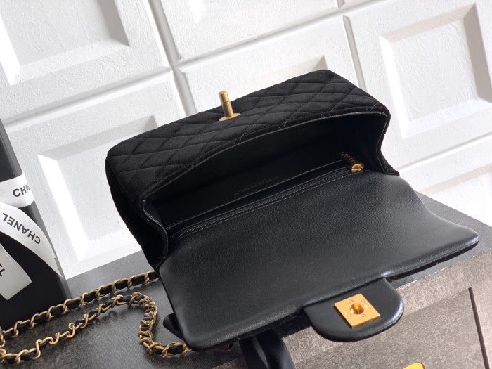 Mini Flap Bag with Top Handle “13x20x6cm”-057 =AS5875