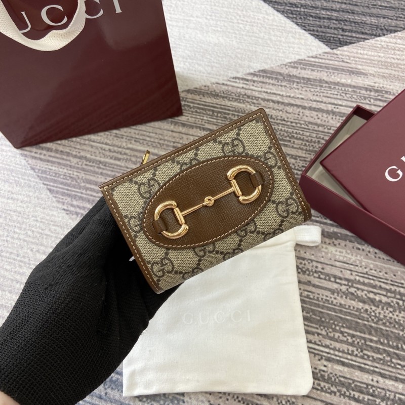 Horsebit 1955 GG Supreme Bi-fold Wallet “11*8.5*3CM” 012