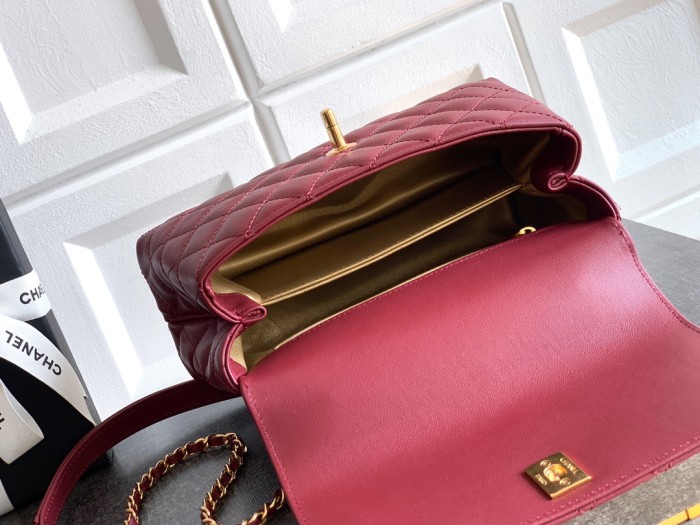 Medium Flap Bag with Top Handle “15x23x7cm”-028 =