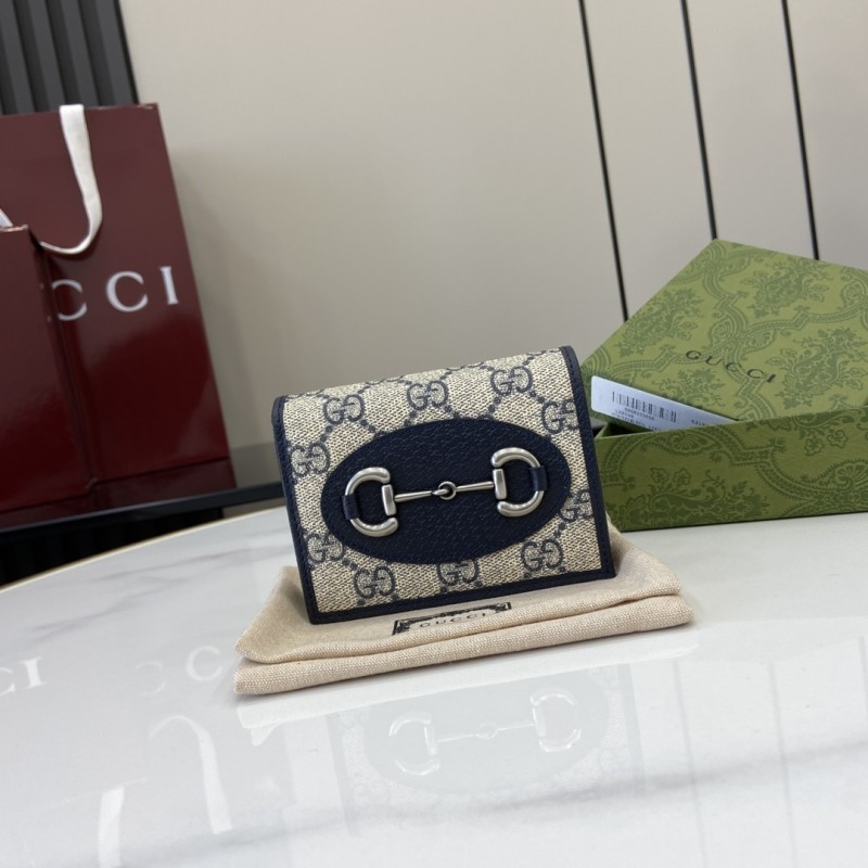 Horsebit 1955 GG Supreme Bi-fold Wallet “11*8.5*3CM” 091