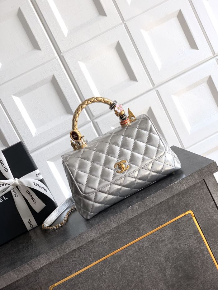 Medium Flap Bag with Top Handle “15x23x7cm”-028 =
