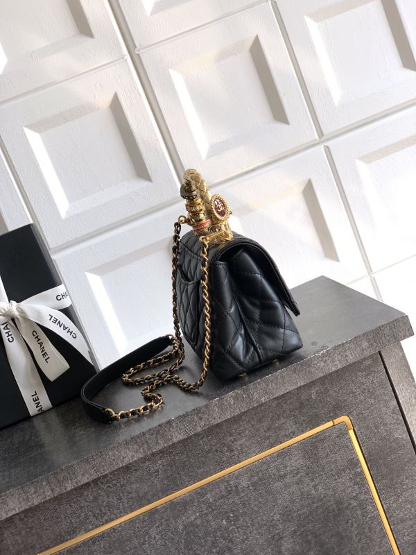 Mini Flap Bag with Top Handle “13x19x6cm”-087 =