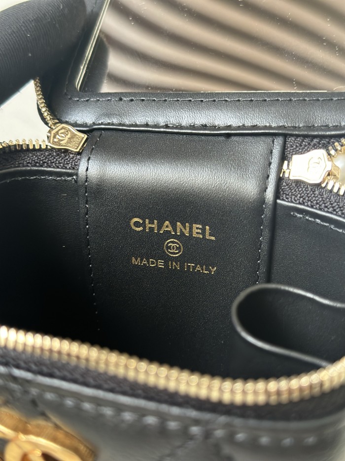 Mini Vanity Case with Pearl Chain “10.5x8.5x7cm”-085 =