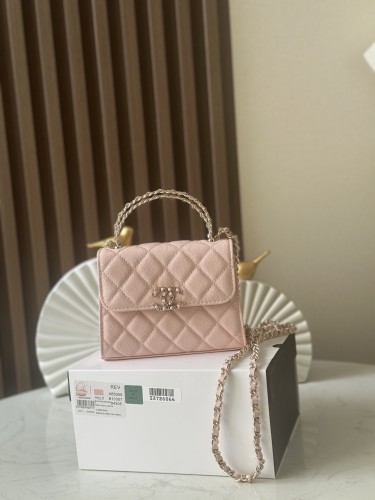 Mini Flap Bag with Top Handle “11.5x14.5x5.5cm”-085 =66058
