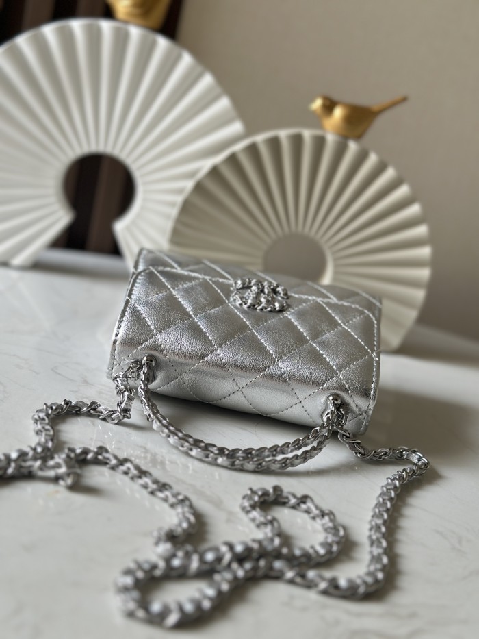 Mini Flap Bag with Top Handle “11.5x14.5x5.5cm”-085 =66058