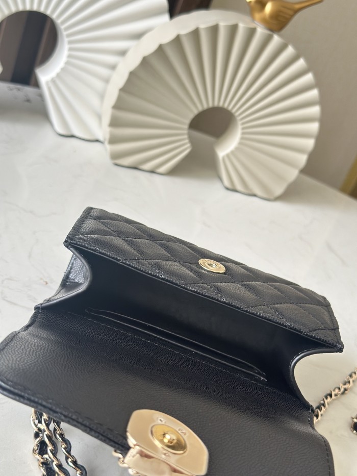 Mini Flap Bag with Top Handle “11.5x14.5x5.5cm”-085 =66058