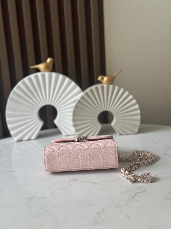 Mini Flap Bag with Top Handle “11.5x14.5x5.5cm”-085 =66058