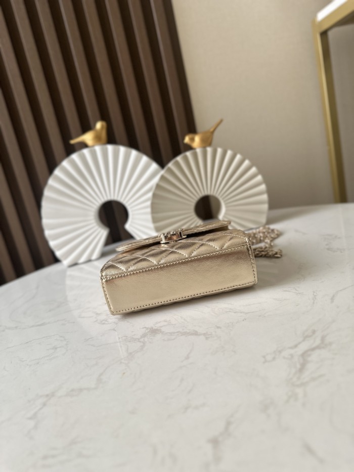 Mini Flap Bag with Top Handle “11.5x14.5x5.5cm”-085 =66058