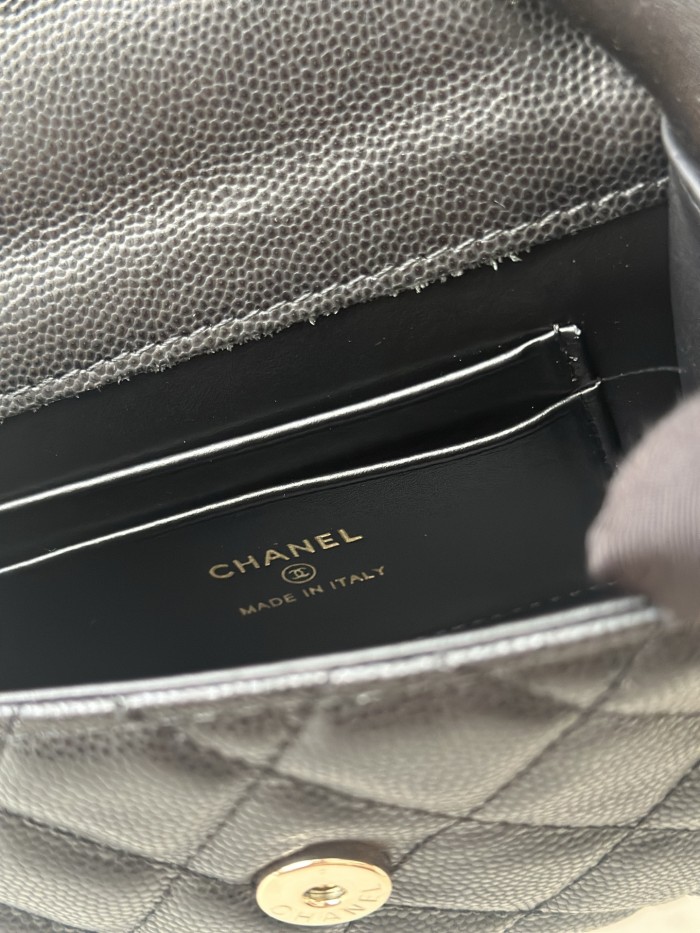 Mini Flap Bag with Top Handle “11.5x14.5x5.5cm”-085 =66058