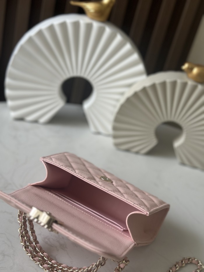 Mini Flap Bag with Top Handle “11.5x14.5x5.5cm”-085 =66058