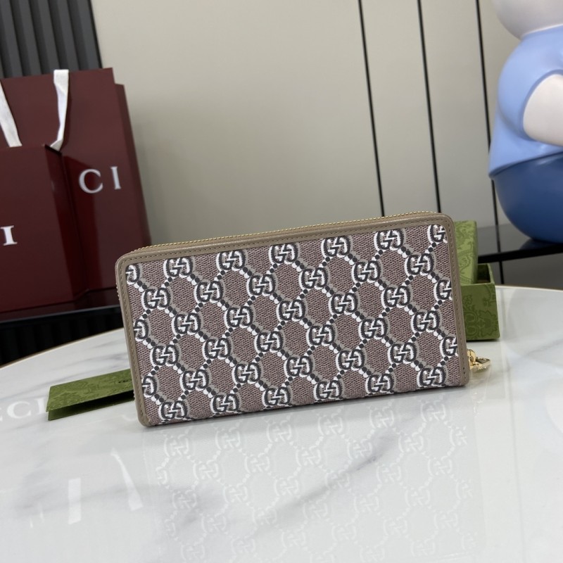 GG Emblem Zip Around Wallet “19*10.5*2.5CM” 052
