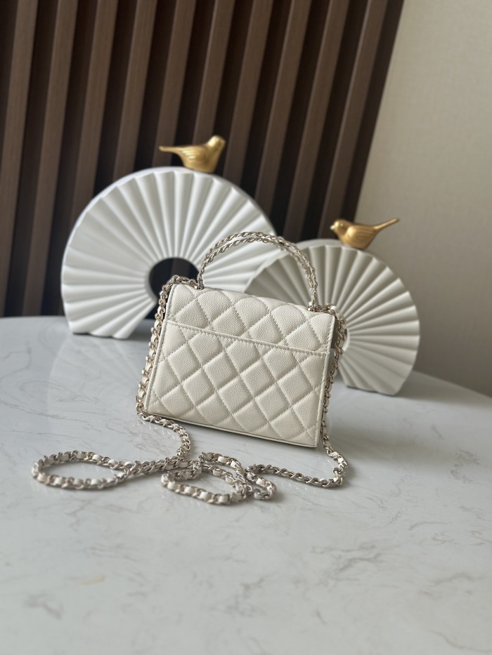 Mini Flap Bag with Top Handle “11.5x14.5x5.5cm”-085 =66058