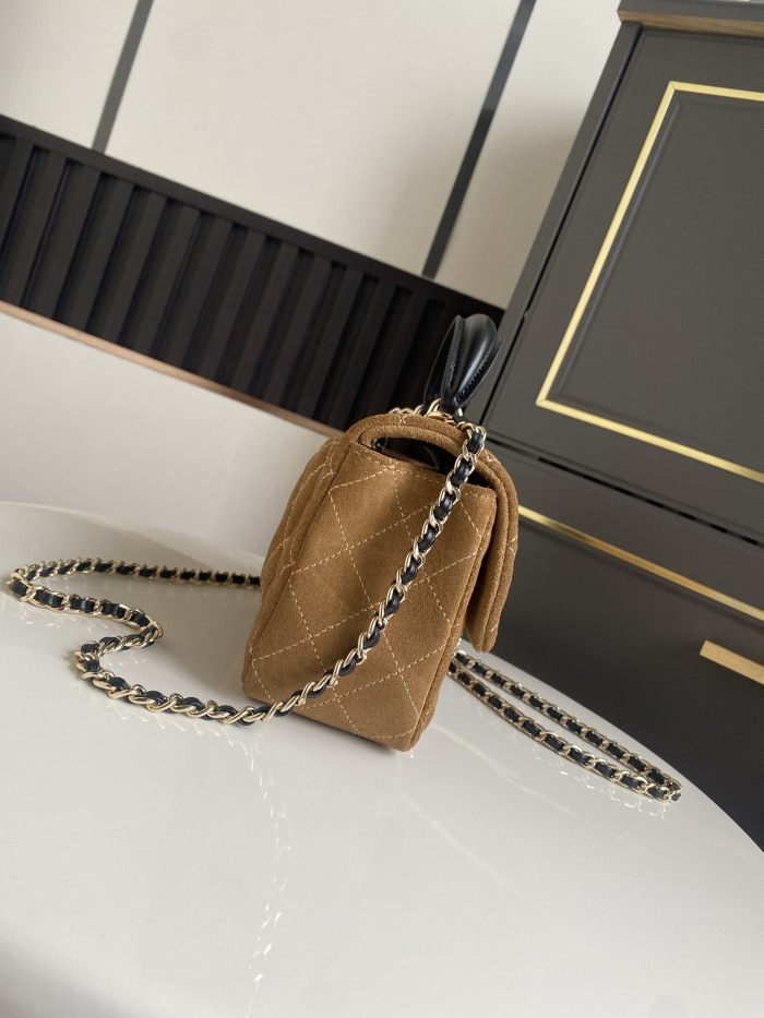 Mini Flap Bag with Top Handle “20x12x7cm”-007 =AS2431
