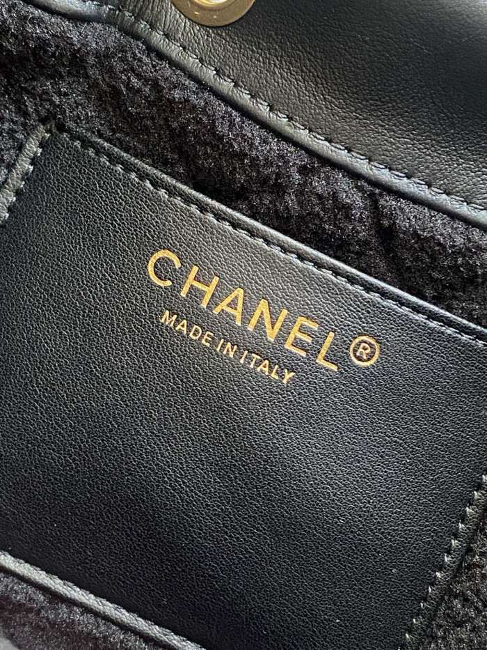 25C Large Shearling Flap Bag “30x26x14cm”-058 =AS5293