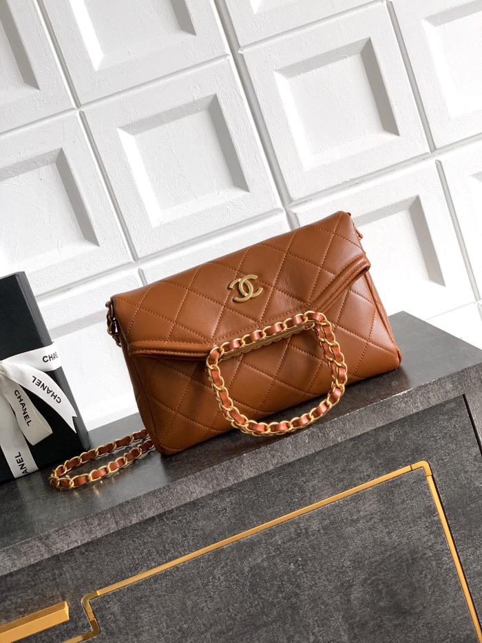 Small Shopping Bag with Chain Handle “24.5x17x6.5cm”-089 =AS3917