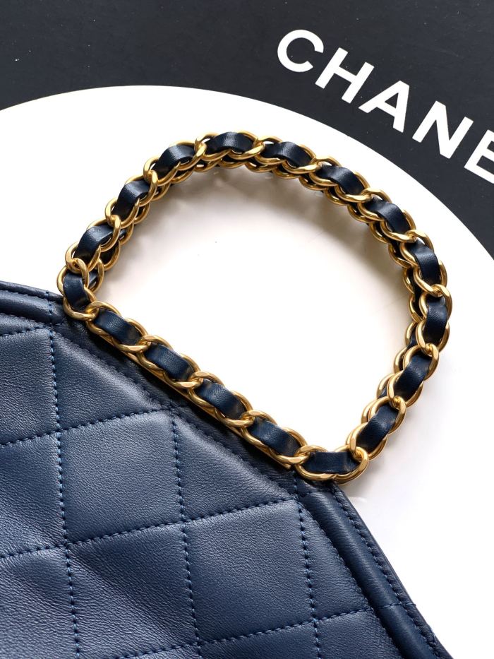 Small Shopping Bag with Chain Handle “24.5x17x6.5cm”-089 =AS3917