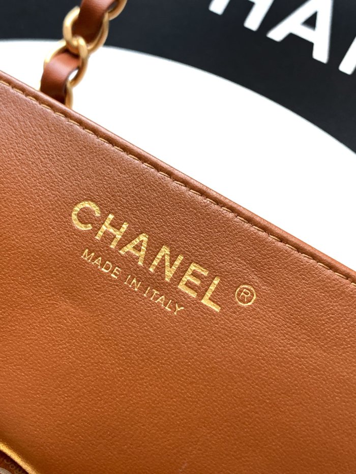 Small Shopping Bag with Chain Handle “24.5x17x6.5cm”-089 =AS3917