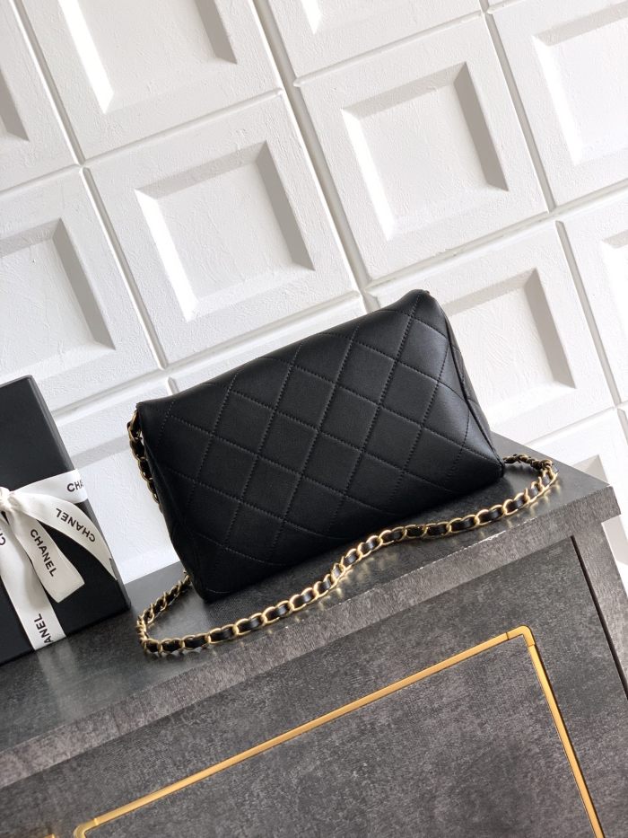 Small Shopping Bag with Chain Handle “24.5x17x6.5cm”-089 =AS3917