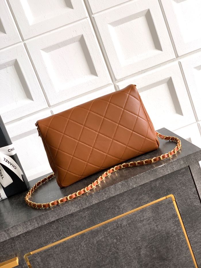 Small Shopping Bag with Chain Handle “24.5x17x6.5cm”-089 =AS3917