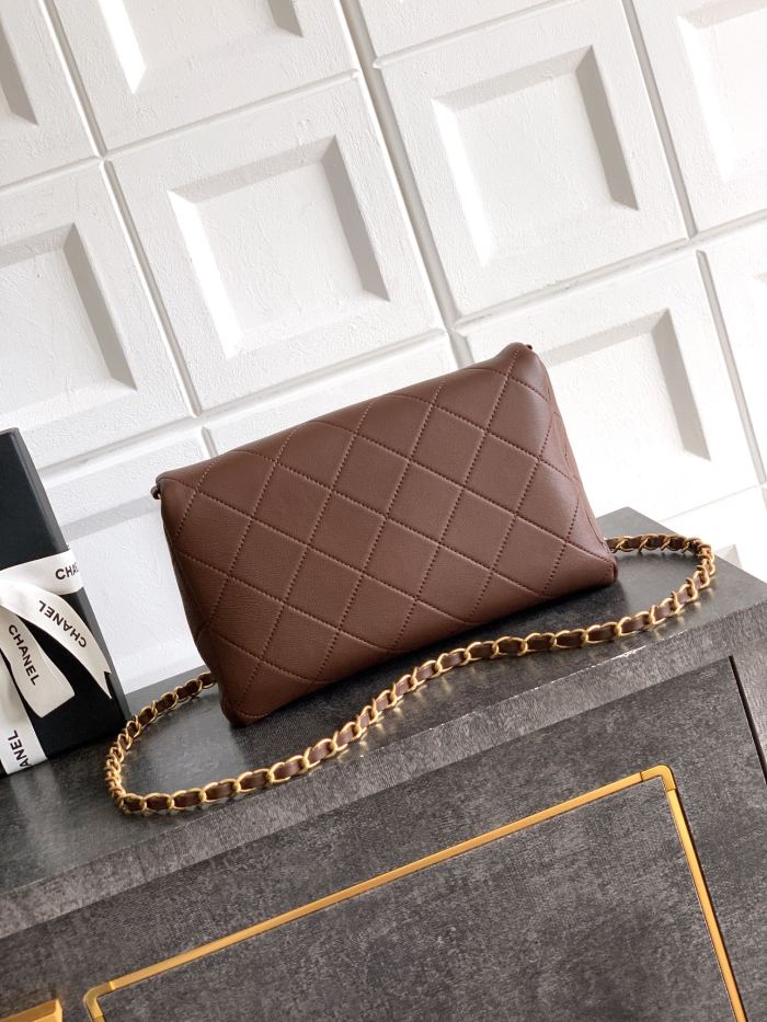 Small Shopping Bag with Chain Handle “24.5x17x6.5cm”-089 =AS3917