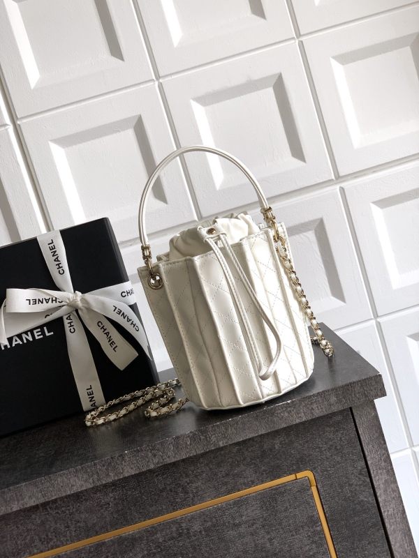 Mini Drawstring Bucket Bag “15.2x14x14cm”-007 =