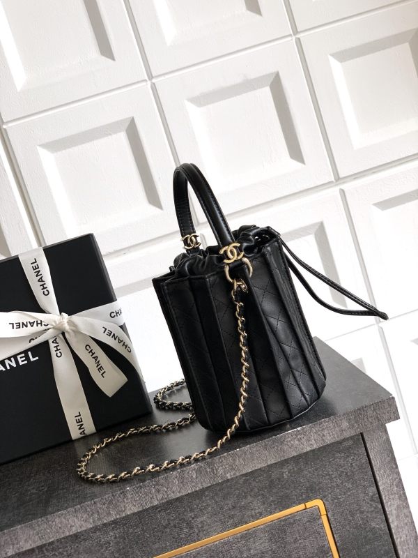 Mini Drawstring Bucket Bag “15.2x14x14cm”-007 =