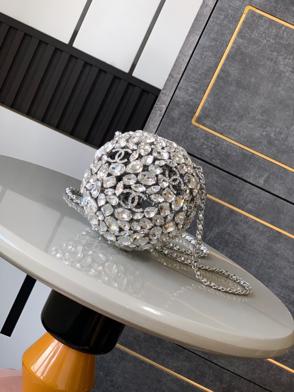 Crystal Sphere Minaudière “13x13x13cm”-0002 =AS6014