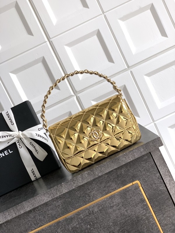 25P Mini Flap Bag with Top Handle “10.5x18.5x8cm”-007 =