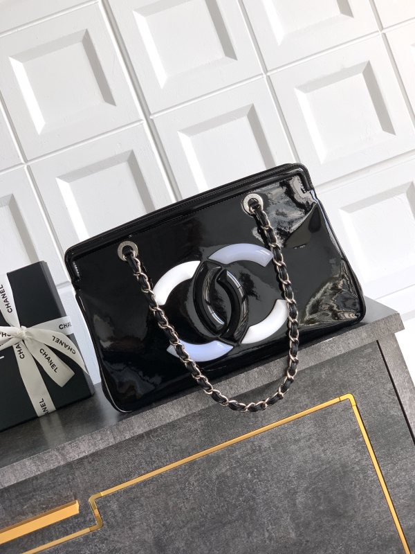 Large Shopping Bag with Mirror Finish “33x32x12.5cm”-029 =