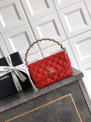 25P Mini Flap Bag with Top Handle “10.5x18.5x8cm”-007 =