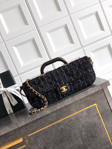 Large Flap Bag with Top Handle “12x29x5cm”-057 =AS5807