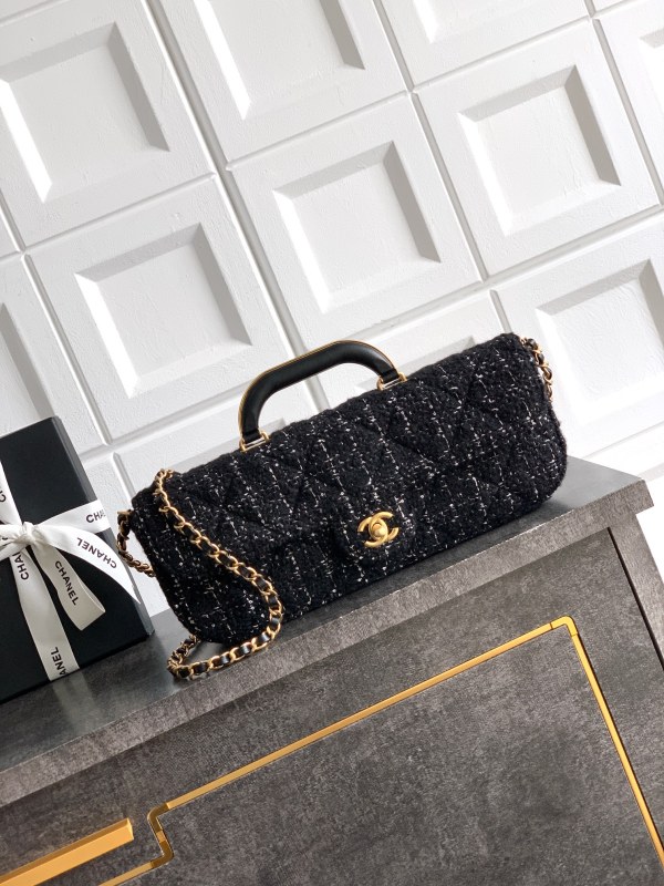 Large Flap Bag with Top Handle “12x29x5cm”-057 =AS5807