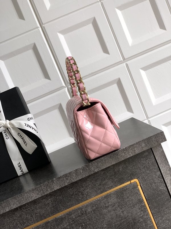 25P Mini Flap Bag with Top Handle “10.5x18.5x8cm”-007 =