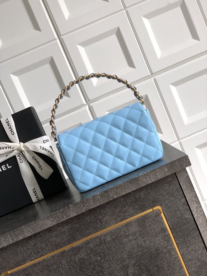 25P Mini Flap Bag with Top Handle “10.5x18.5x8cm”-007 =