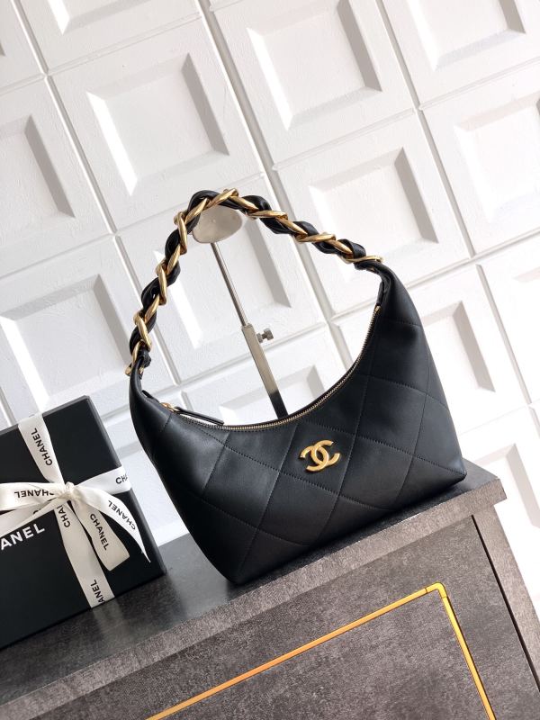 25K Hobo Bag with Braided Chain “24x28x8cm”-027 =
