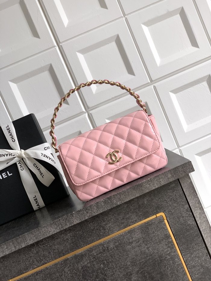 25P Mini Flap Bag with Top Handle “10.5x18.5x8cm”-007 =