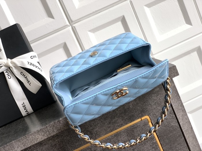 25P Mini Flap Bag with Top Handle “10.5x18.5x8cm”-007 =