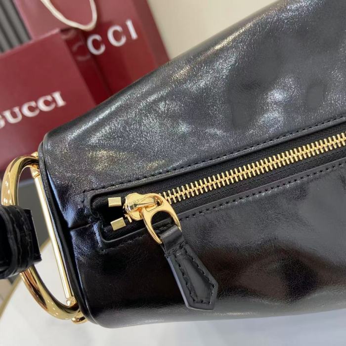 Half Horsebit Bag “31.5x17x12CM”-036=
