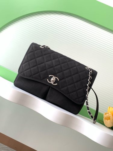 Double Pocket Flap Bag “25x35x10cm” -008 =AS6068