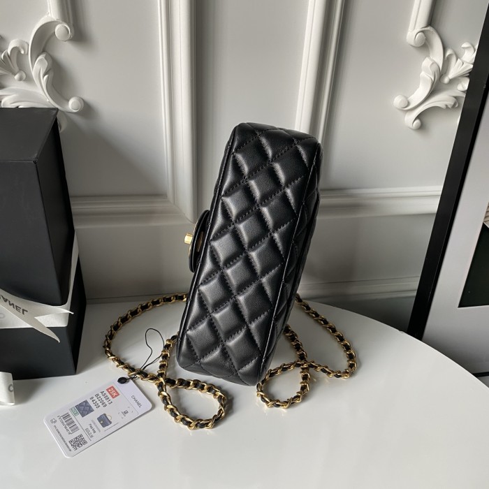 Mini Flap Bag with Top Handle  12.5x19.5x6cm  -057 =AS5813
