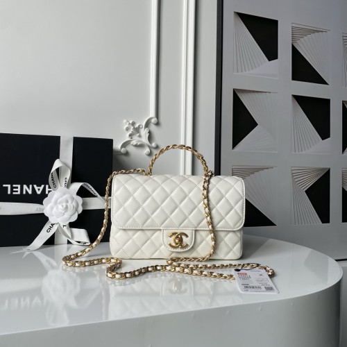 Mini Flap Bag with Top Handle  14x22.5x6cm  -087 =AS5814