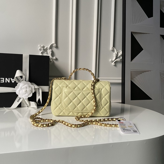 Mini Flap Bag with Top Handle  12.5x19.5x6cm  -057 =AS5813