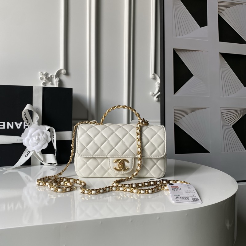 Mini Flap Bag with Top Handle  12.5x19.5x6cm  -057 =AS5813