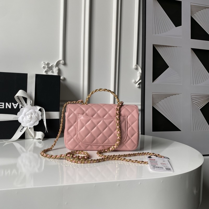 Mini Flap Bag with Top Handle  12.5x19.5x6cm  -057 =AS5813